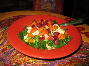 brown rice quinoa with veggies